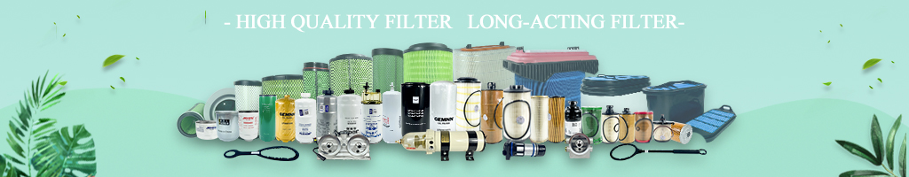 Various filter cartridges on display binner