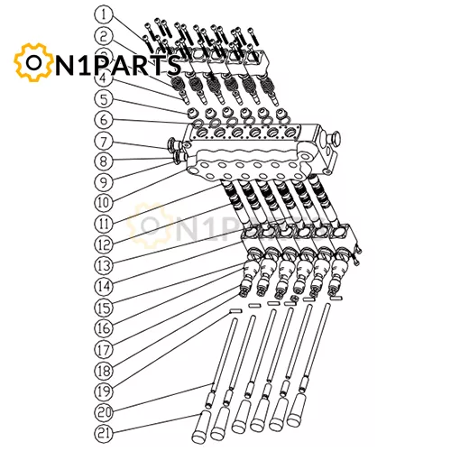 XCMG SQ2ZK1 803008084 HC D10 6OOYYOYO Multichannel Valve