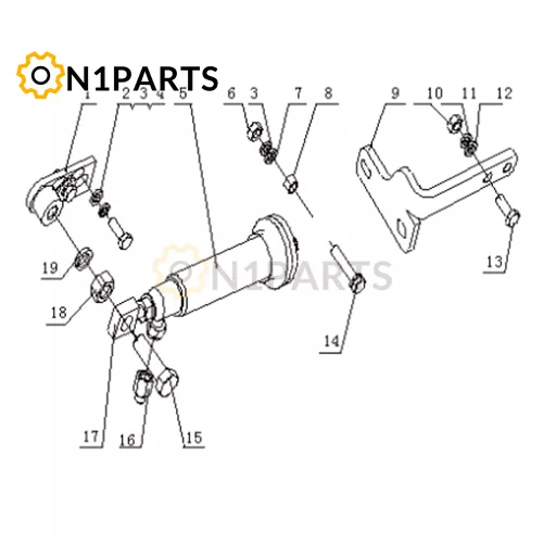 YUCHAI YC6M290 33 M11J1 1115000 12 Fuel Cut off System Assembly