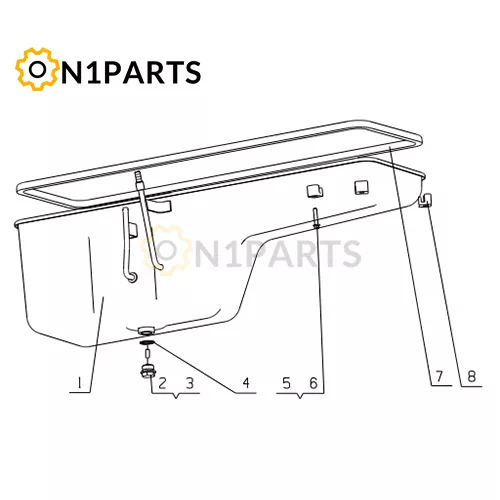 YUCHAI YC6M290 33 M32X2 1009000 12 Oil Sump Assembly
