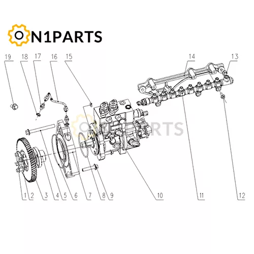 YUCHAI YC6MK340 40 K2000 1111000 05 Injection Pump Assembly