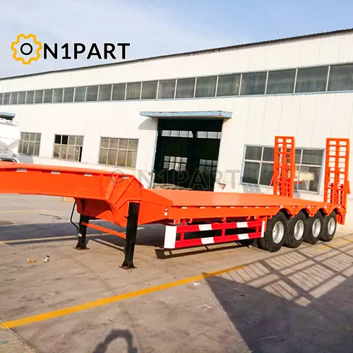 China 4 Axles 40Ton 13m Working Platform Low Bed Semi Trailer