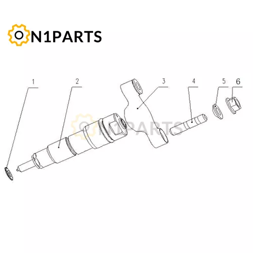 YUCHAI YC6MK400 33 KJ100 1112000 03 Injector Assembly