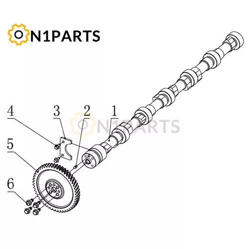 YUCHAI YC6MK400 33 M5000 1006000 04 Camshaft Assembly