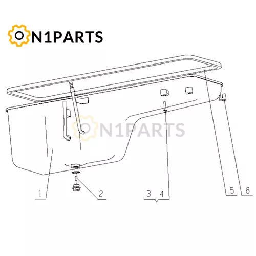 YUCHAI YC6MK400 33 MS2L2 1009000 04 Oil Sump Assembly