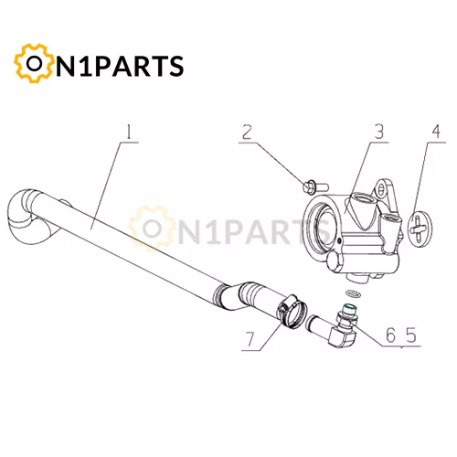 YUCHAI YC6MK400 33 MT2L2 3407000 01 Steering Pump Assembly