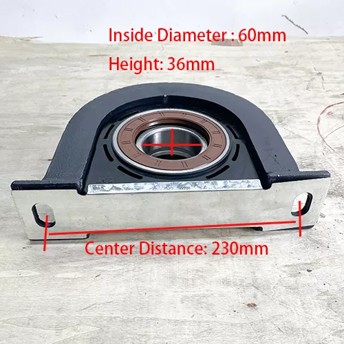 Details of bearing dimensions for the driveshaft of HOWO H3 truck